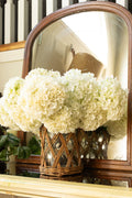 Linden Glass and Wicker Vase
